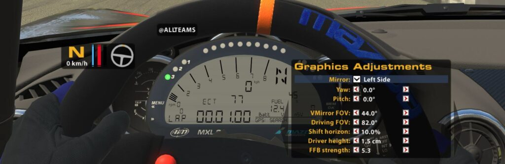 graphics adjustments in iracing