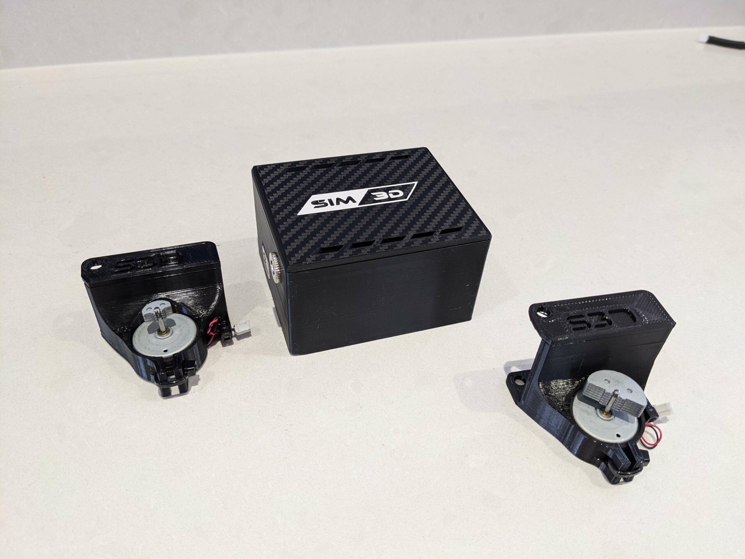 Sim3D pedal rumble kit - control box and two rumble motor mounts