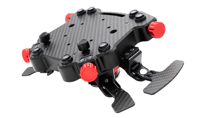 Simagic GT Pro Hub and QR featuring carbon paddles, QR hub and plenty of assignable controls