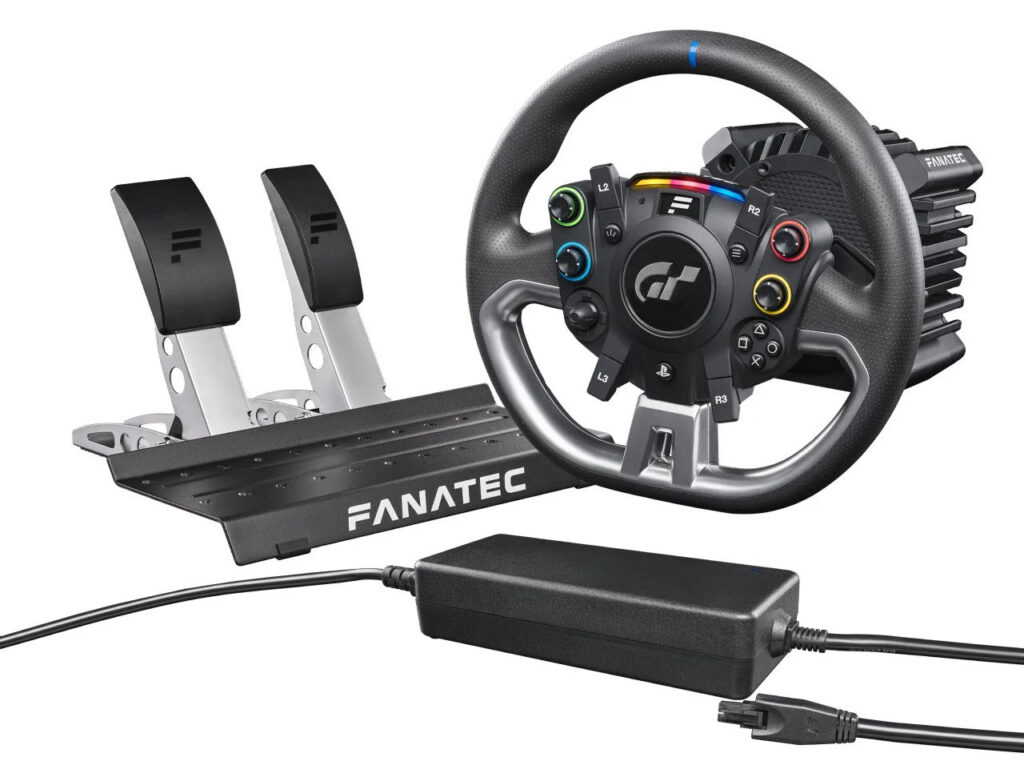 Fanatec Gran Turismo DD Pro bundle with wheel, base and two-pedal set