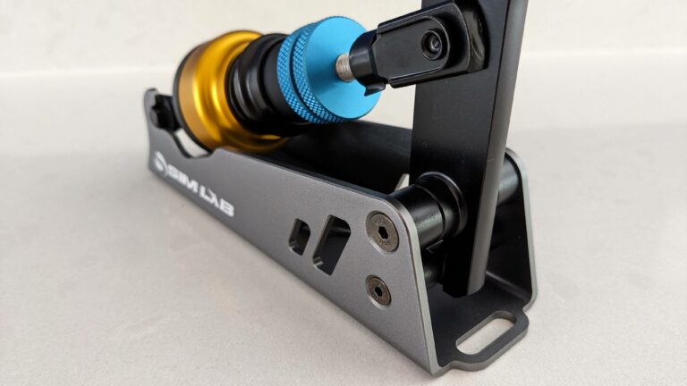 XB-1 sim racing handbrake close up