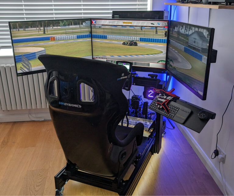 My triple screen racing simulator