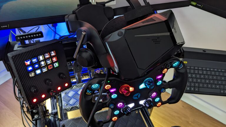 My Pimax Crystal ready to race in iRacing