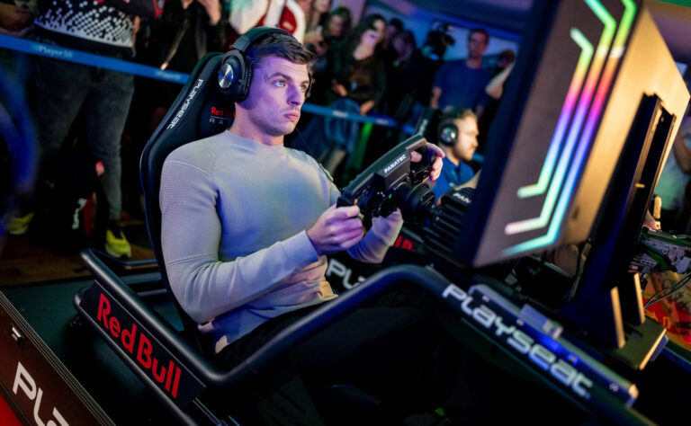Max on a Playseat with Fanatec gear