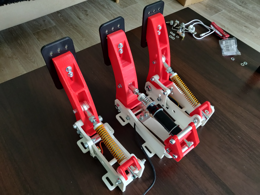 Complete DIY 3D printed pedal set