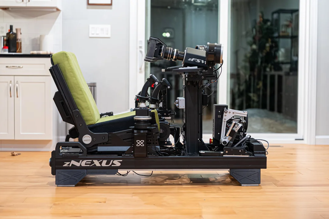 Complete CNC machined sim racing setup