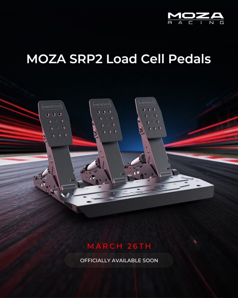 MOZA SRP2 Load Cell Pedals - official product image