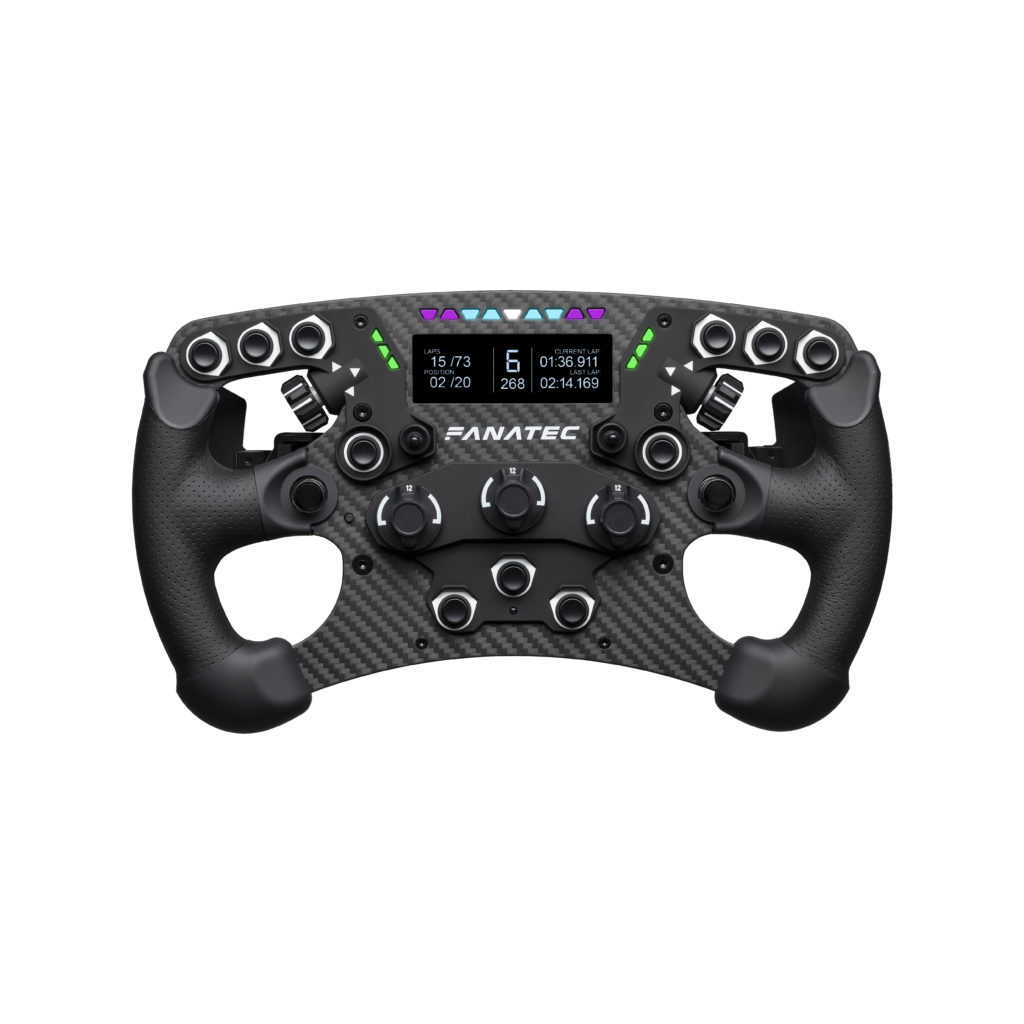 Fanatec ClubSport Formula V3 steering wheel, front view