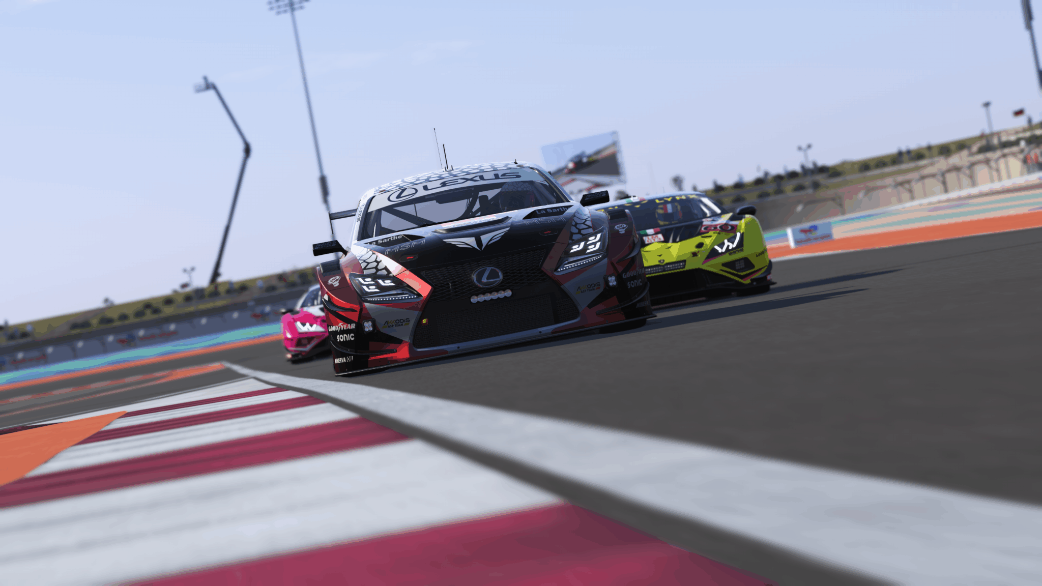 Le Mans Ultimate hypercar at Bahrain - in-game screenshot from v1.0