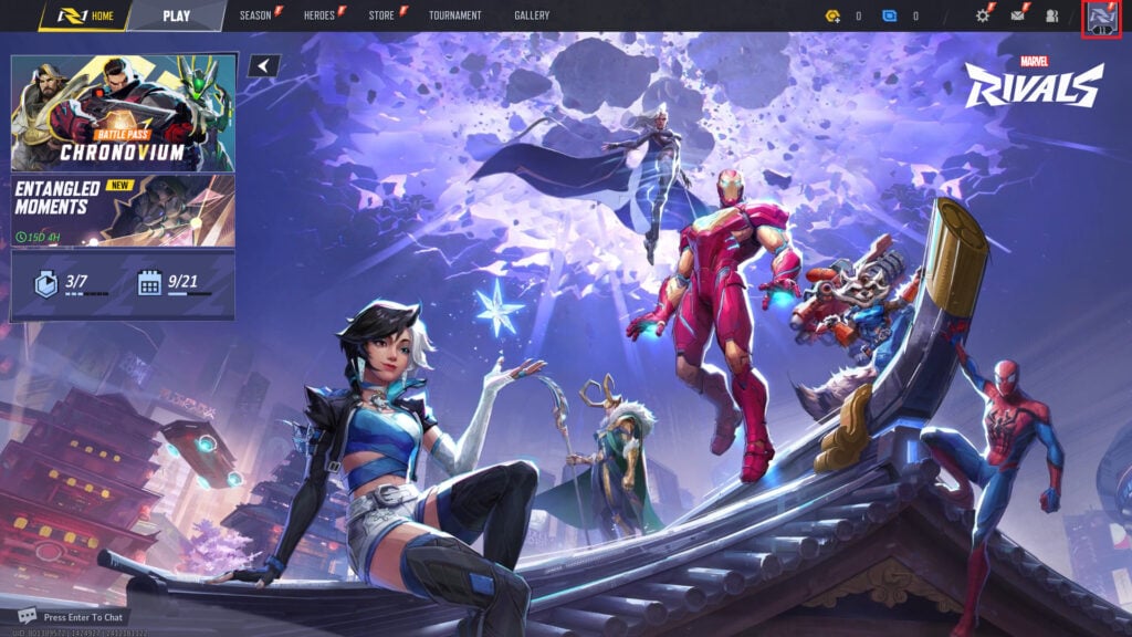 Marvel Rivals gameplay screenshot with Marvel characters