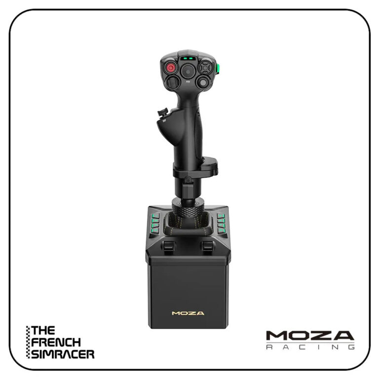 MOZA AB6 Flight Simulator Bundle including MHG flight stick and desk clamp - $399 entry-tier force feedback bundle