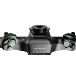 MOZA MFY Yoke side profile showing the quick-release aluminium mounting system