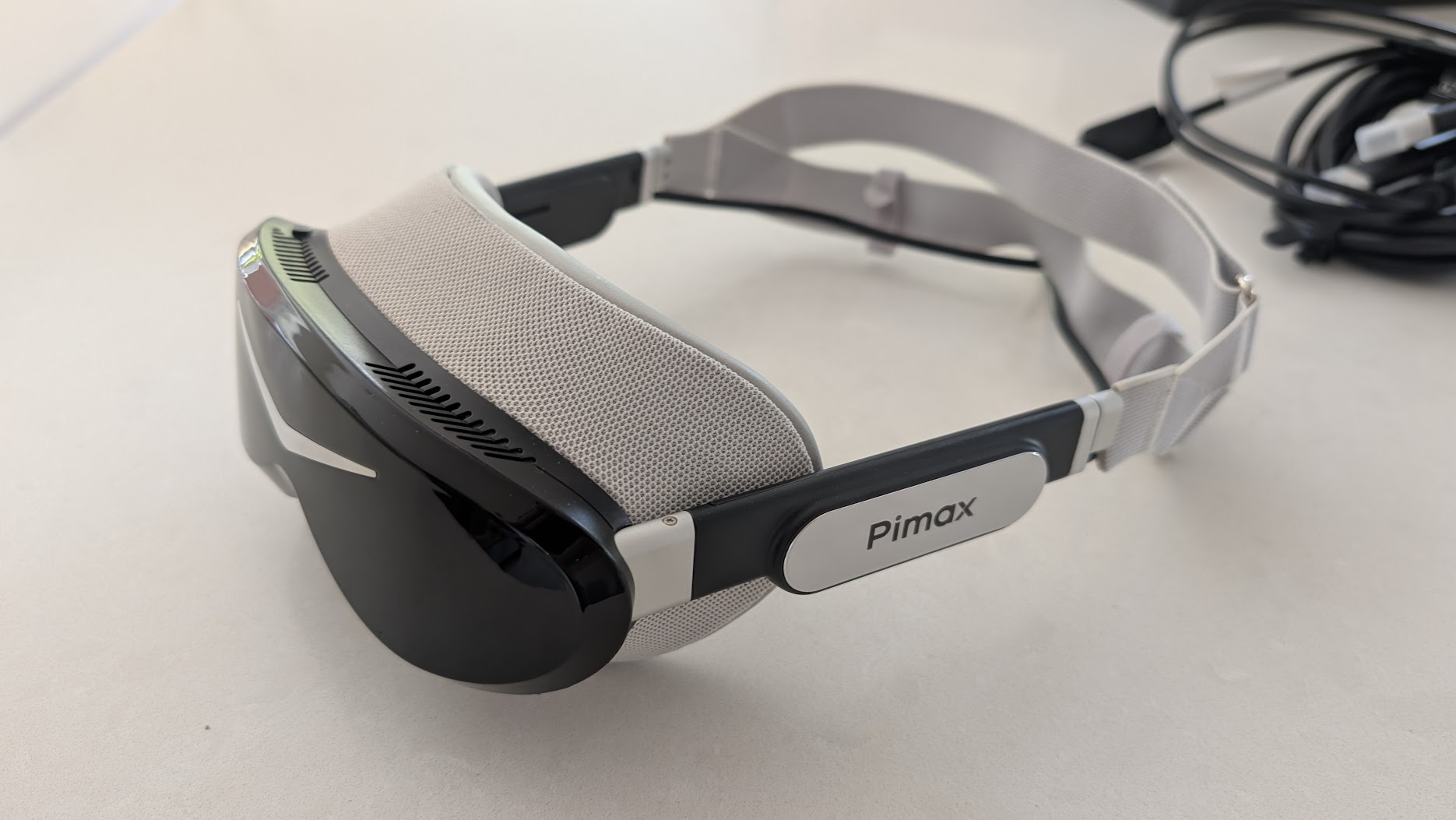 Close-up of the Pimax Dream Air visor and vents