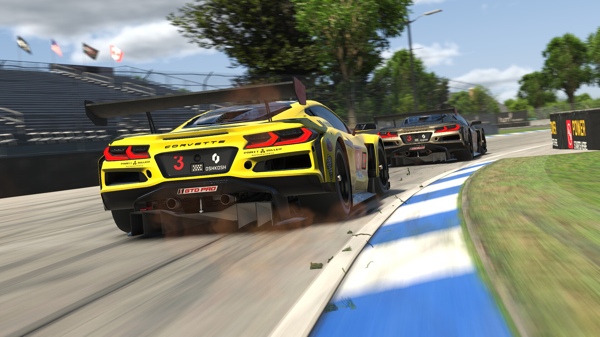 iRacing gameplay - Corvette GT3 cars on a street circuit