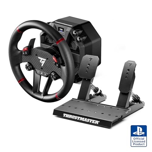 Thrustmaster T598 direct drive wheel with Raceline Pedals LTE, officially licensed for PS5