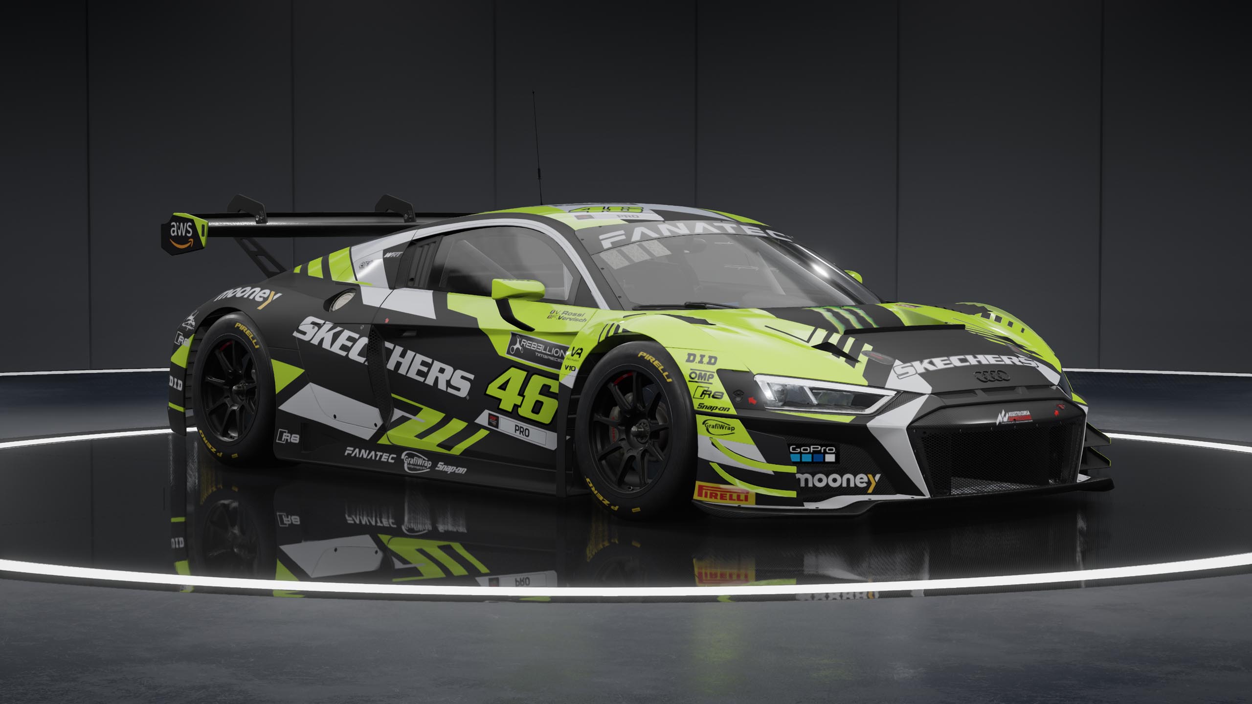 Audi R8 LMS Evo II racing car in Assetto Corsa Competizione