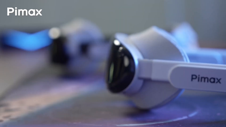 Pimax VR headset side profile