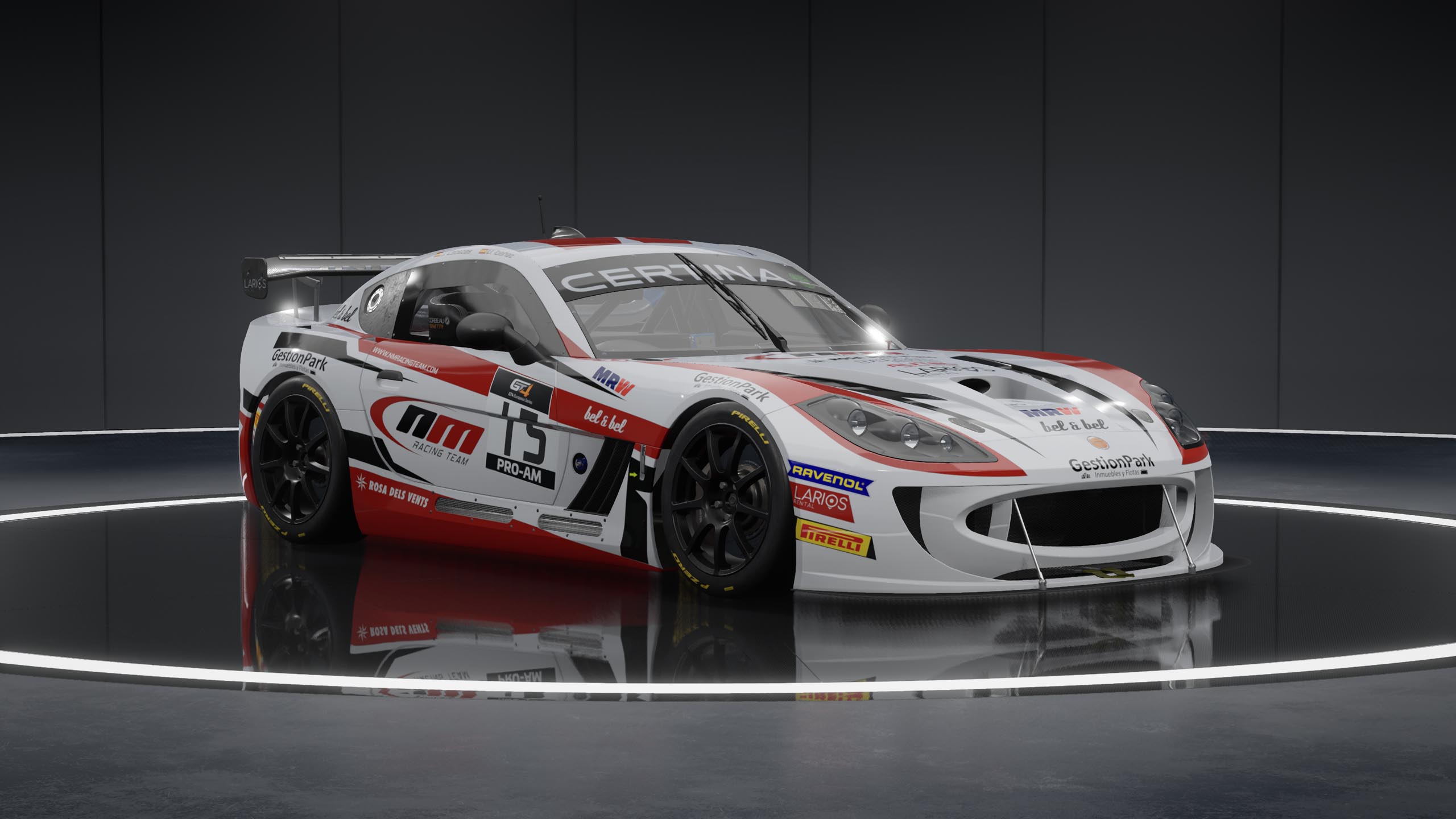 Ginetta G55 GT4 racing car in Assetto Corsa Competizione