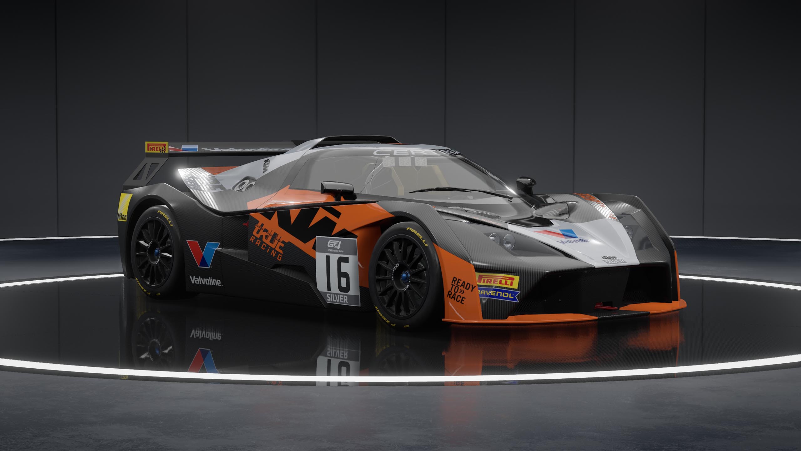 KTM X-Bow GT4 racing car in Assetto Corsa Competizione