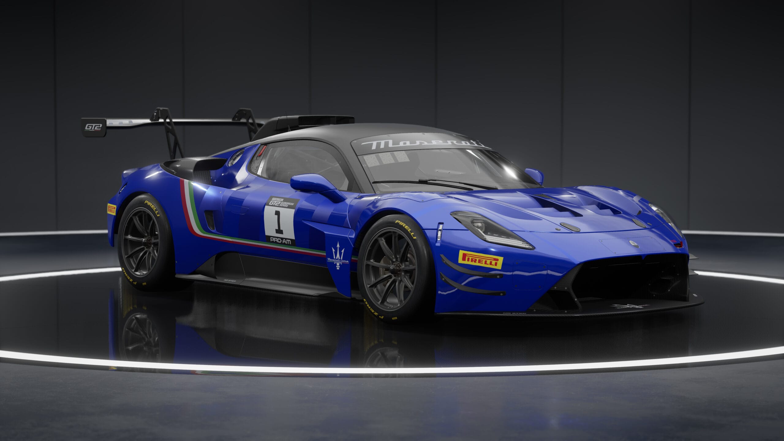 Maserati MC20 GT2 racing car in Assetto Corsa Competizione