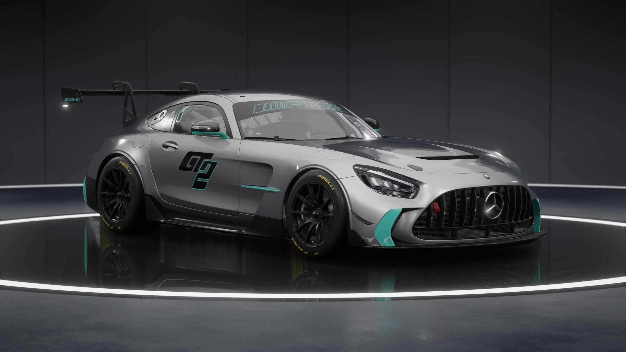 Mercedes-AMG GT2 racing car in Assetto Corsa Competizione