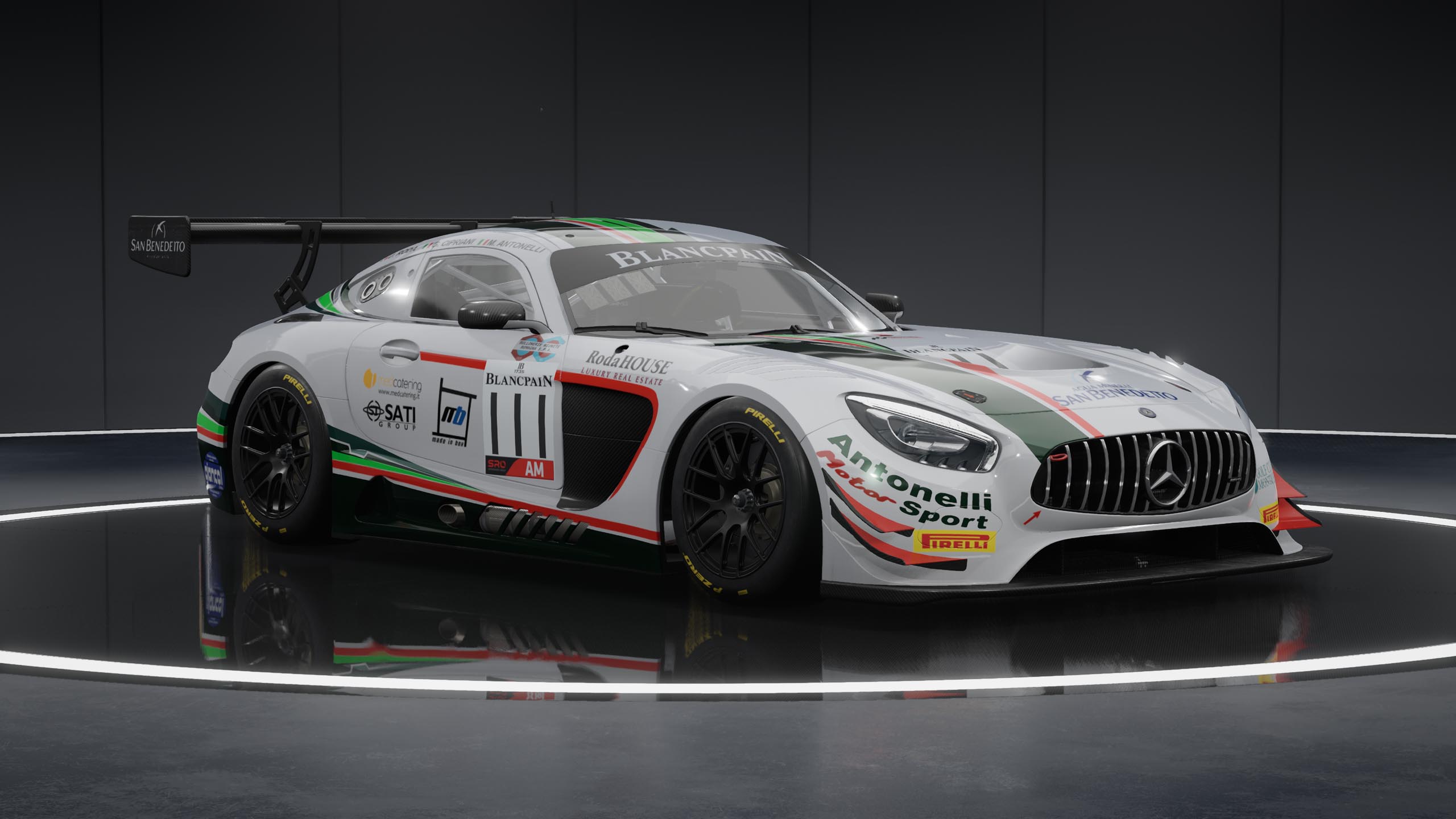 Mercedes-AMG GT3 racing car in Assetto Corsa Competizione