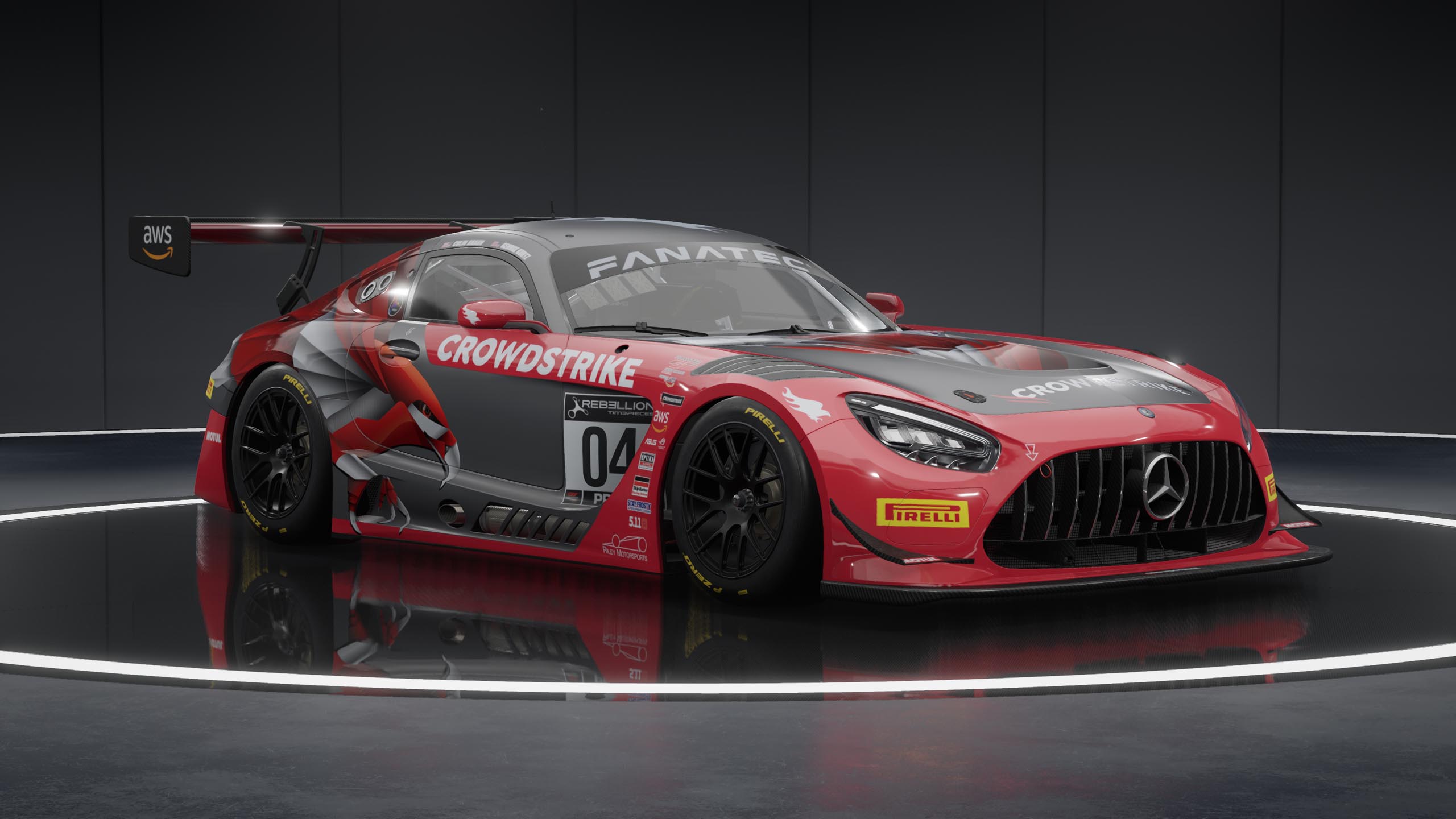 Mercedes-AMG GT3 Evo racing car in Assetto Corsa Competizione
