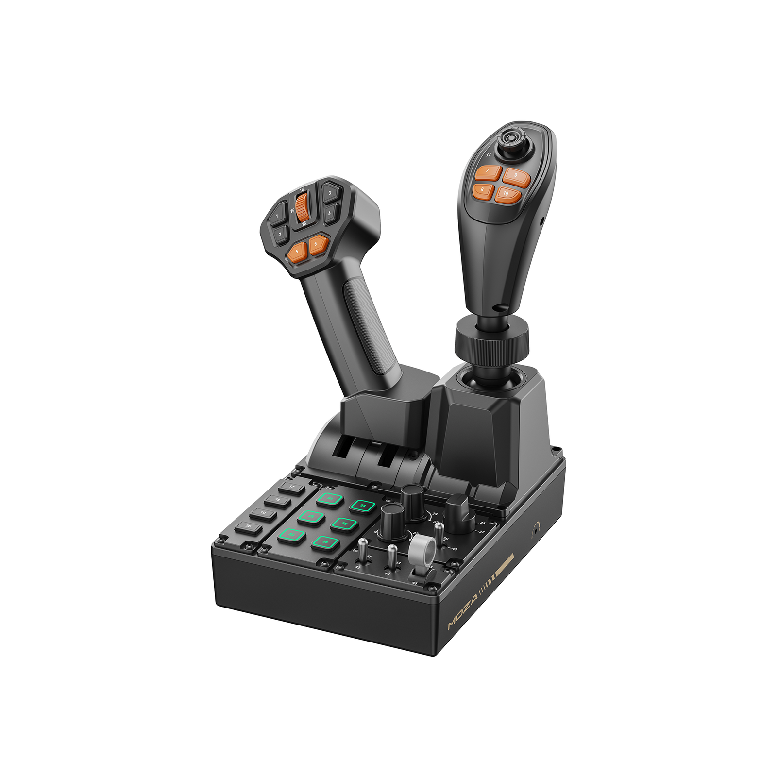 MOZA FCS Farming Control System full unit with joystick, throttle and RGB button panel
