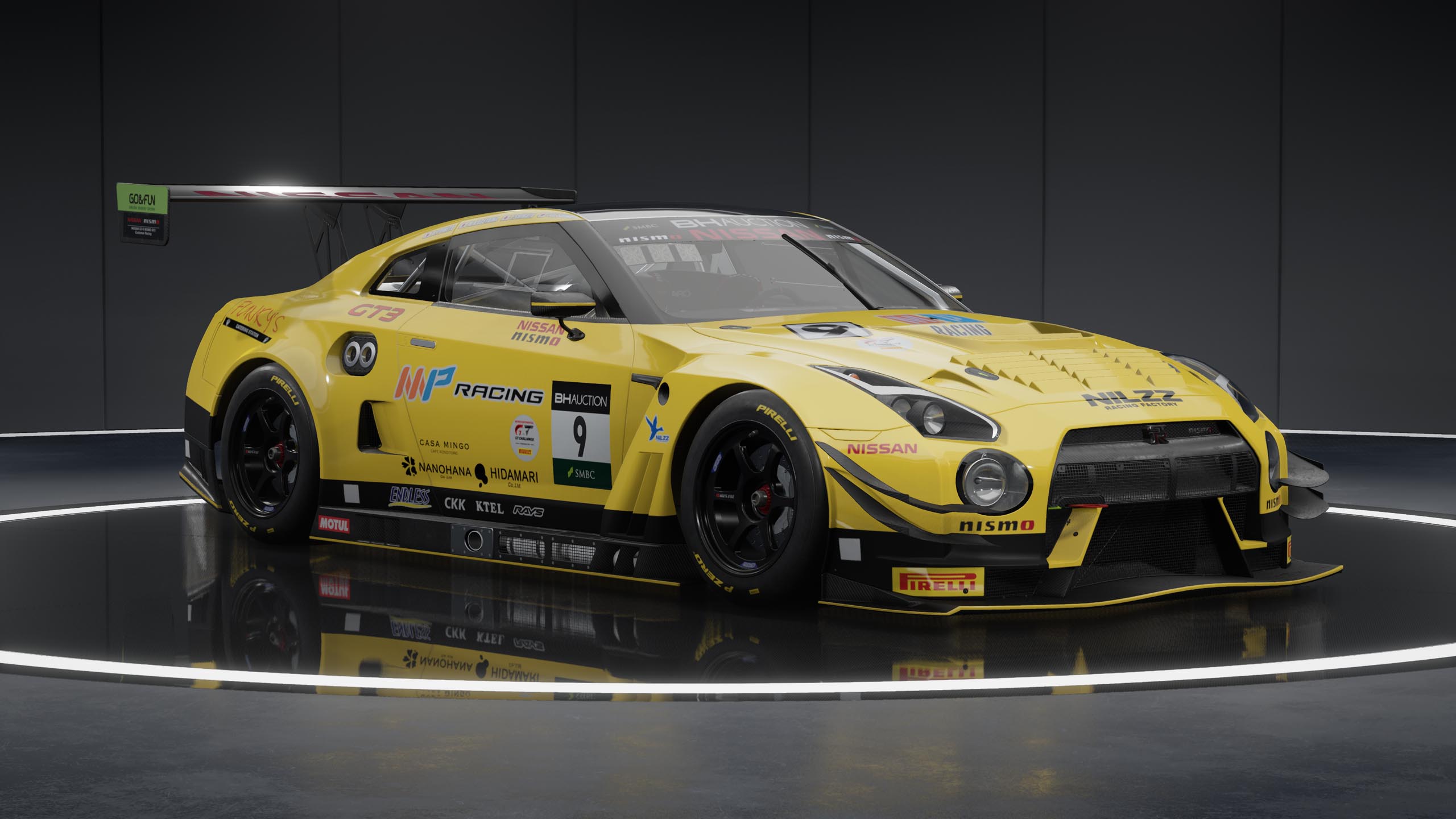Nissan GT-R Nismo GT3 racing car in Assetto Corsa Competizione