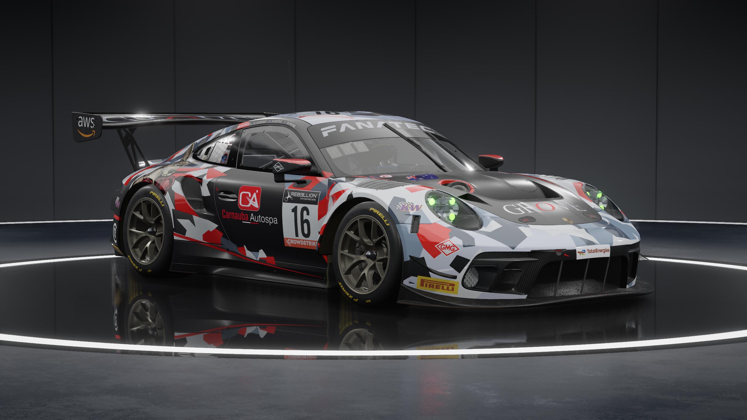 Porsche 911 II GT3 R racing car in Assetto Corsa Competizione