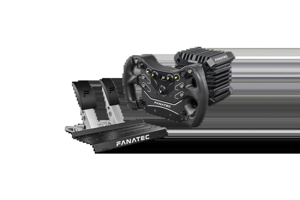 Fanatec CSL DD Ready2Race GT3 bundle with the CSL DD, CSL Steering Wheel GT3 and CSL Pedals