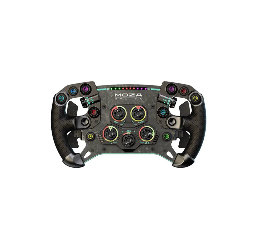 Moza GS V2P GT steering wheel in forged carbon