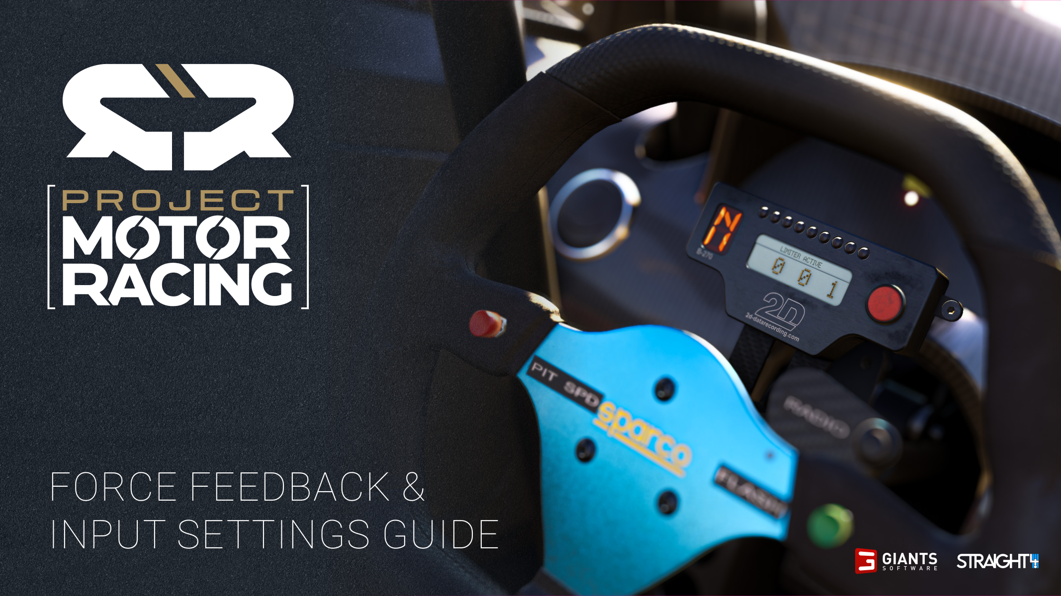 Cover of the Project Motor Racing Force Feedback and Input Settings Guide