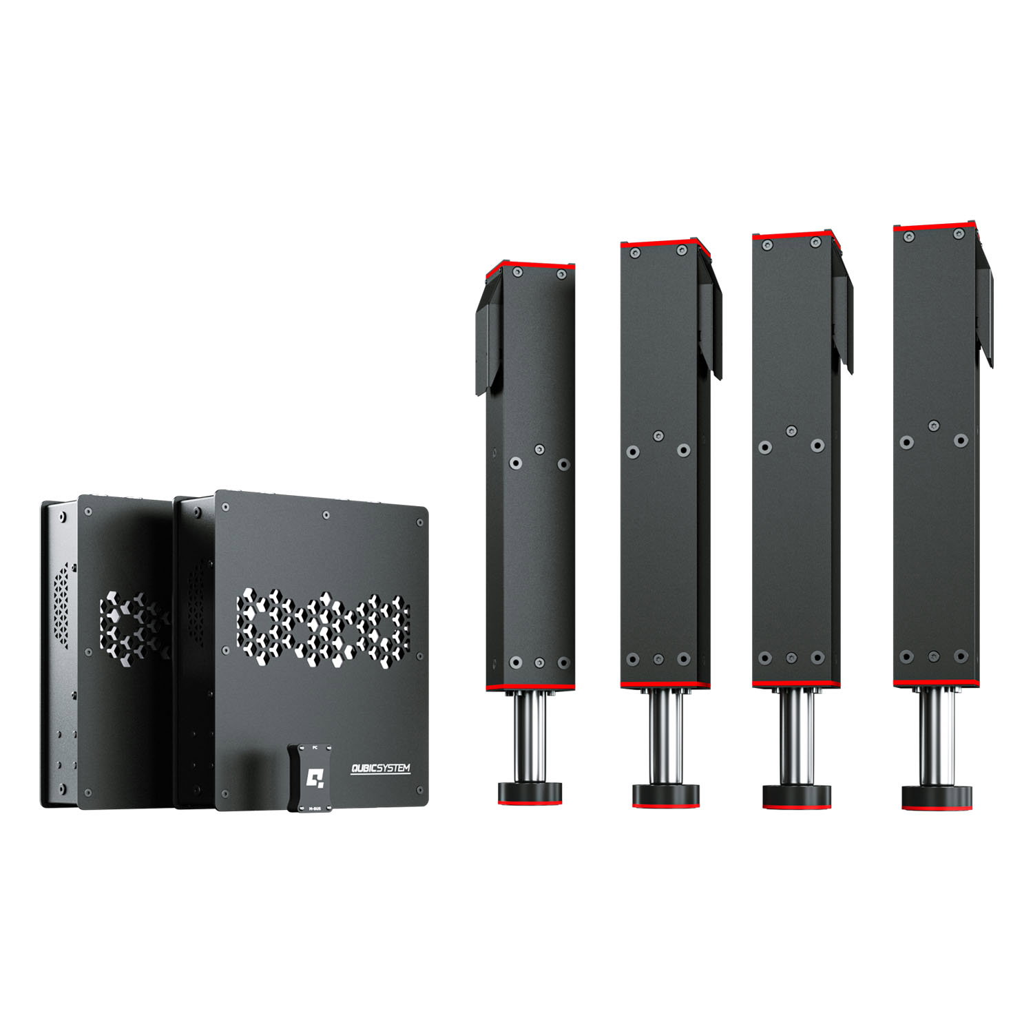 Qubic System QS-220 3DOF set - four actuators, power cabinets and controller