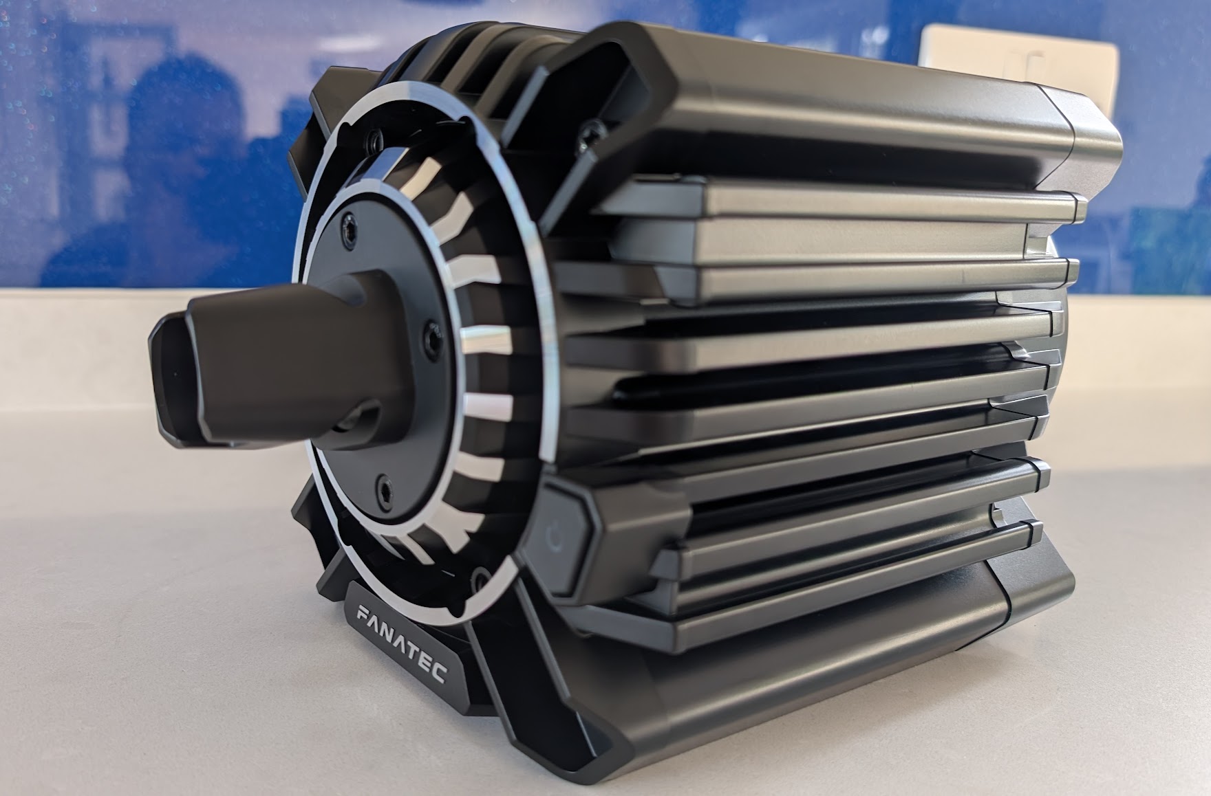 Fanatec Podium DD rear panel showing ports and connections