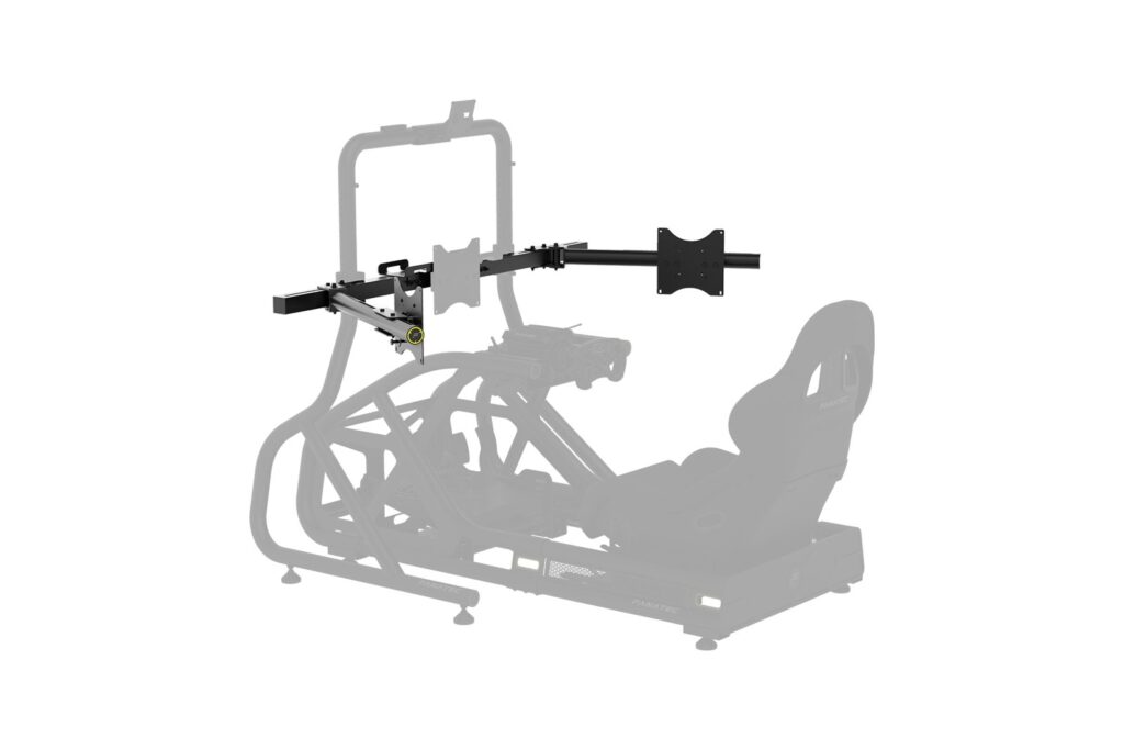 Fanatec GT Cockpit Triple Monitor Expansion Kit on the GT Cockpit Monitor Stand