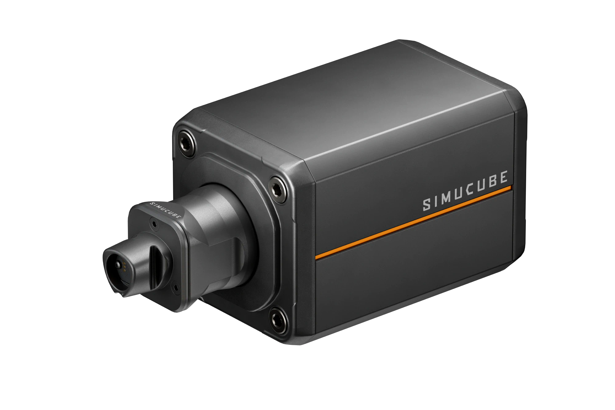 Simucube 3 Pro direct drive wheelbase with the Link Quick Release fitted