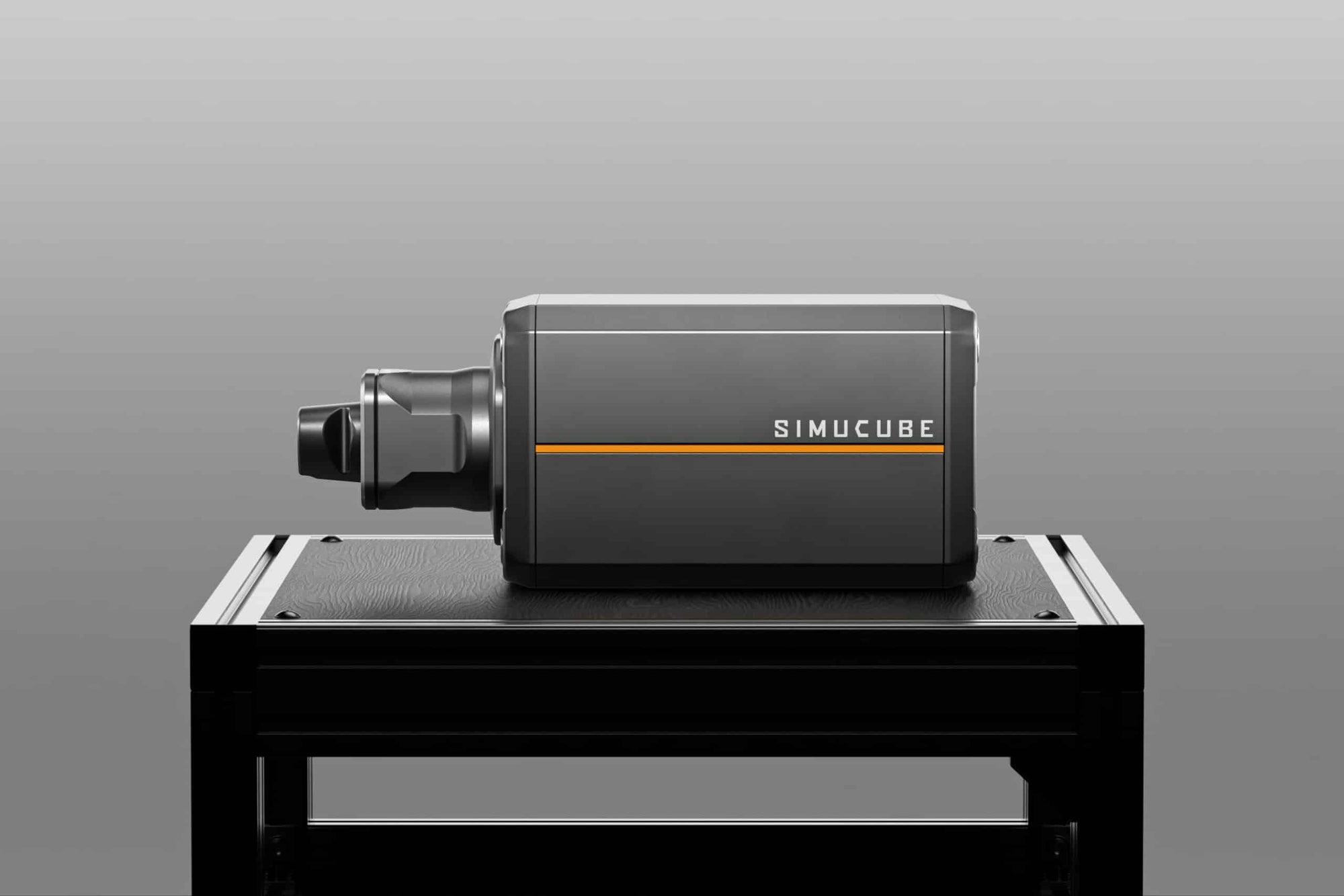 Simucube 3 Ultimate 35 Nm direct drive wheelbase on a stand