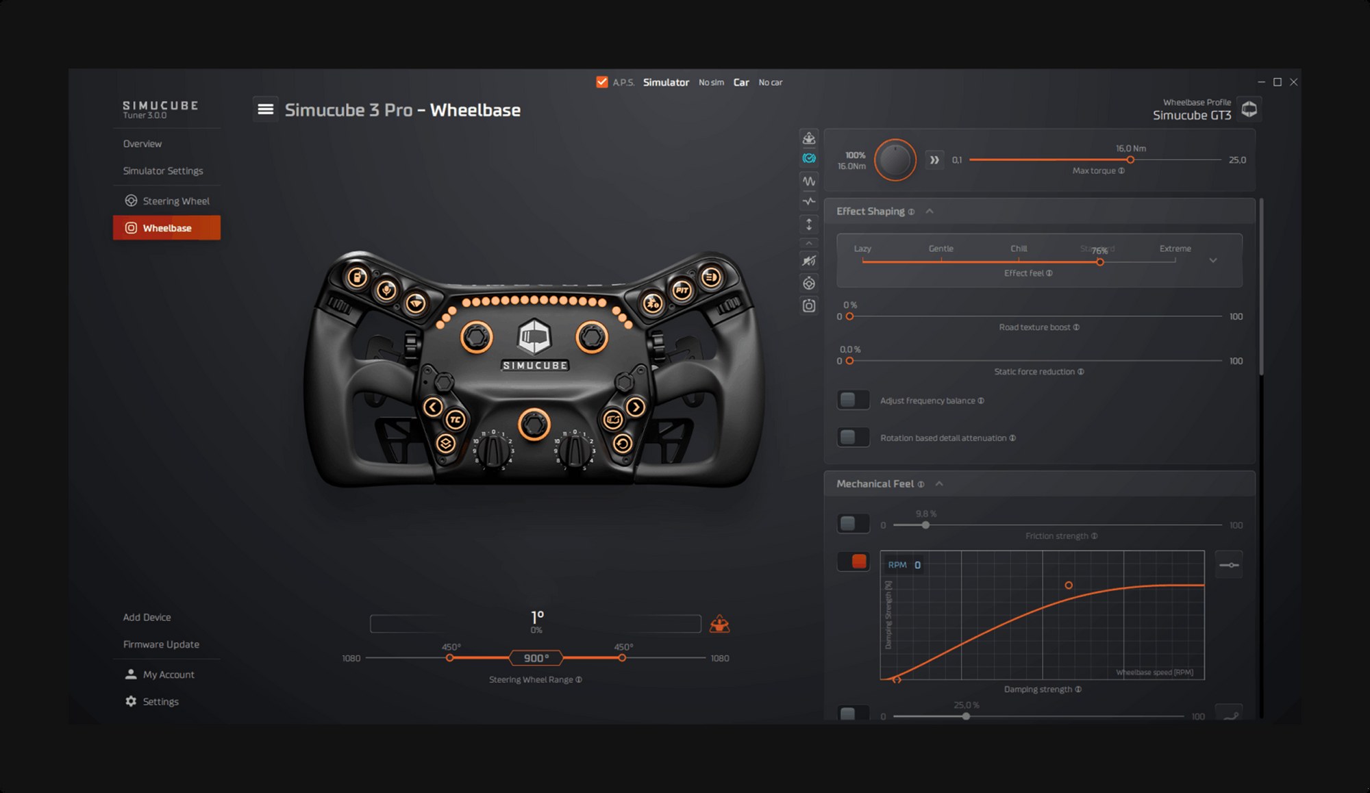Simucube Tuner 3 wheelbase page for the Simucube 3 Pro
